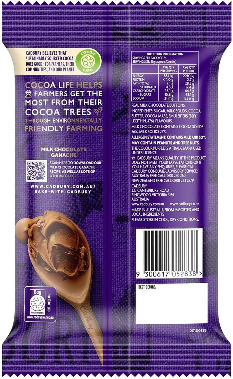 Cadbury Baking Milk Chocolate Melts 225 G image number 2