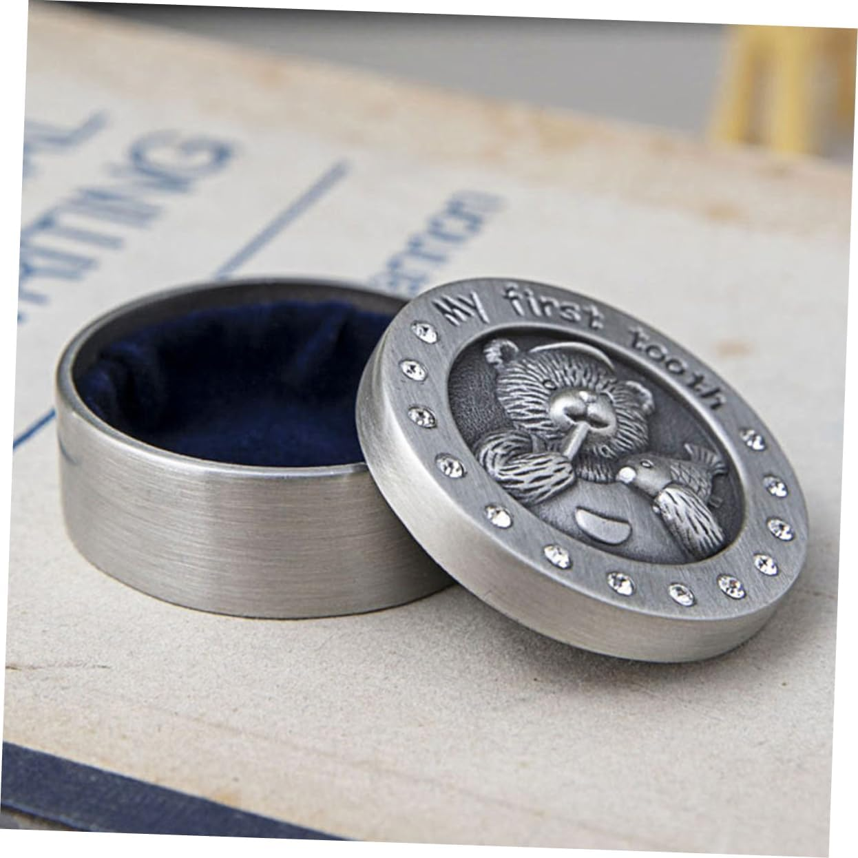 Tooth Storage Box Tooth Collection Organizer with Cartoon Design Boys and Sturdy Keepsake for Teeth Shower Present image number 1