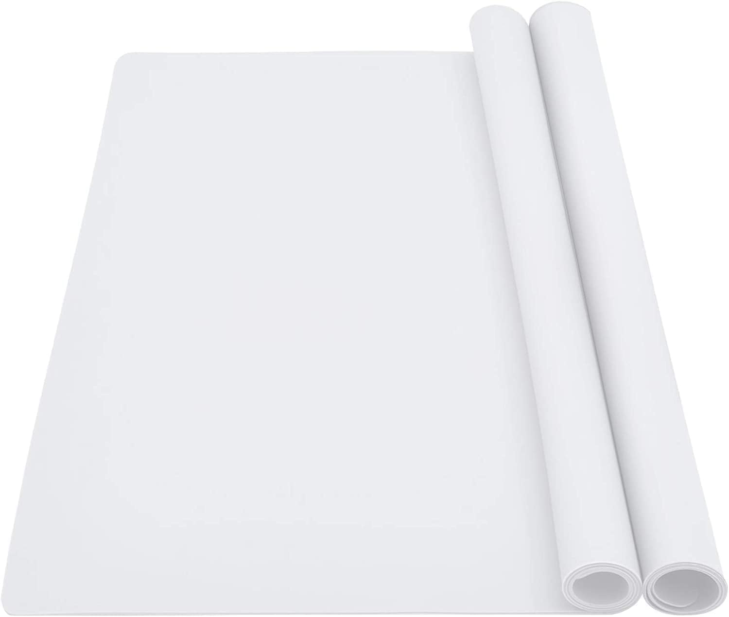 Pinrui Large Silicone Mat 60 X 40Cm of 1, Non-Slip Kitchen Bench Top Protector for Air Fryer, Microwave, Table, Easy to Clean (Clear)