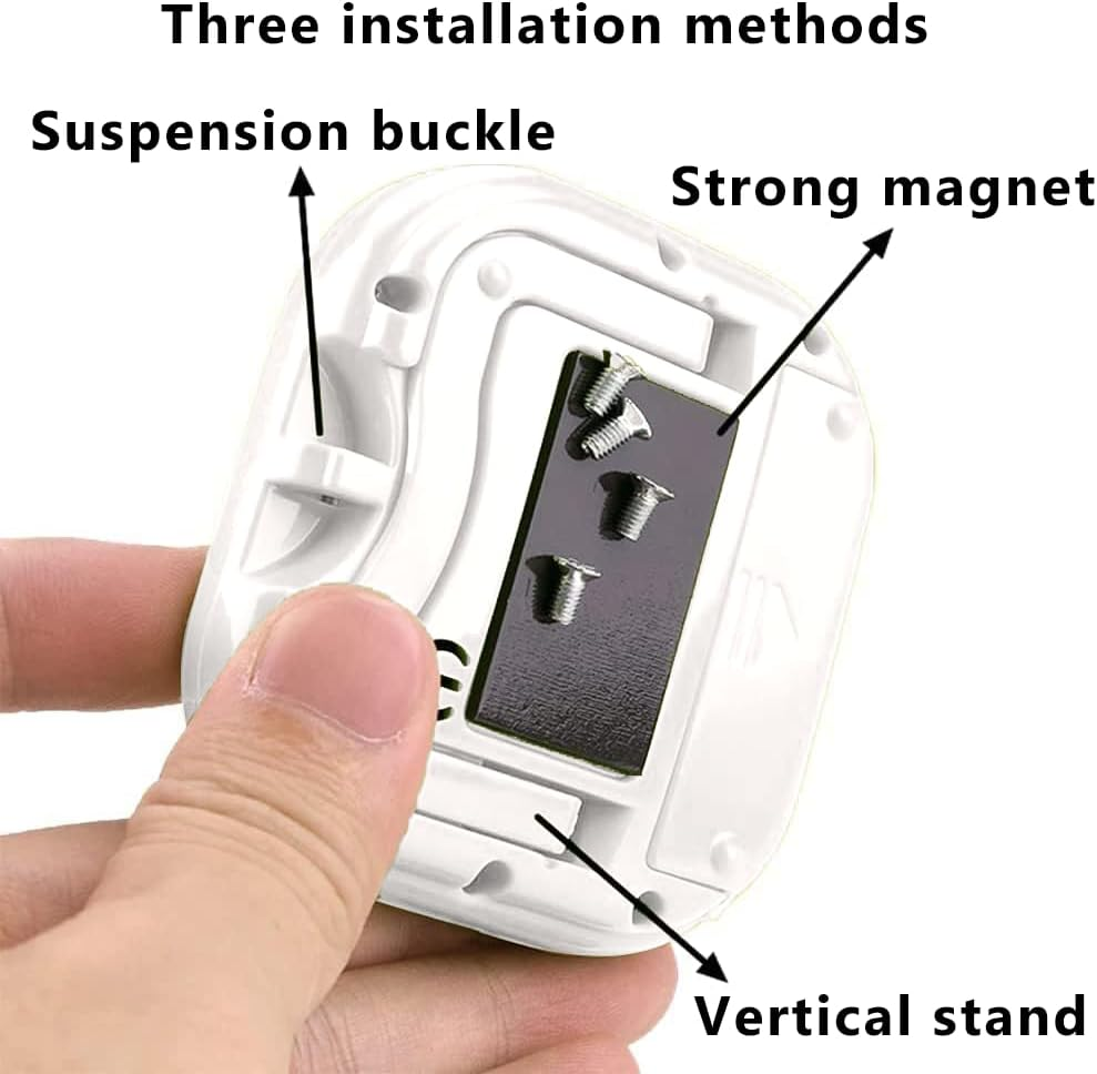 2 Pack Digital Kitchen Timer(Battery Included),Magnetic Digital Timers Loud Alarm Kitchen Timers for Cooking,Minute Second Count up Countdown (White) image number 1