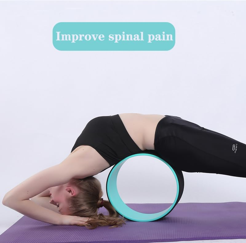 Wheel Foam Roller - Targeted Back Foam Roller for Neck & Back Pain Relief, Deep Tissue Muscle Massage, Trigger Point round Design - High Density Tool for Physical Therapy and Exercise image number 5