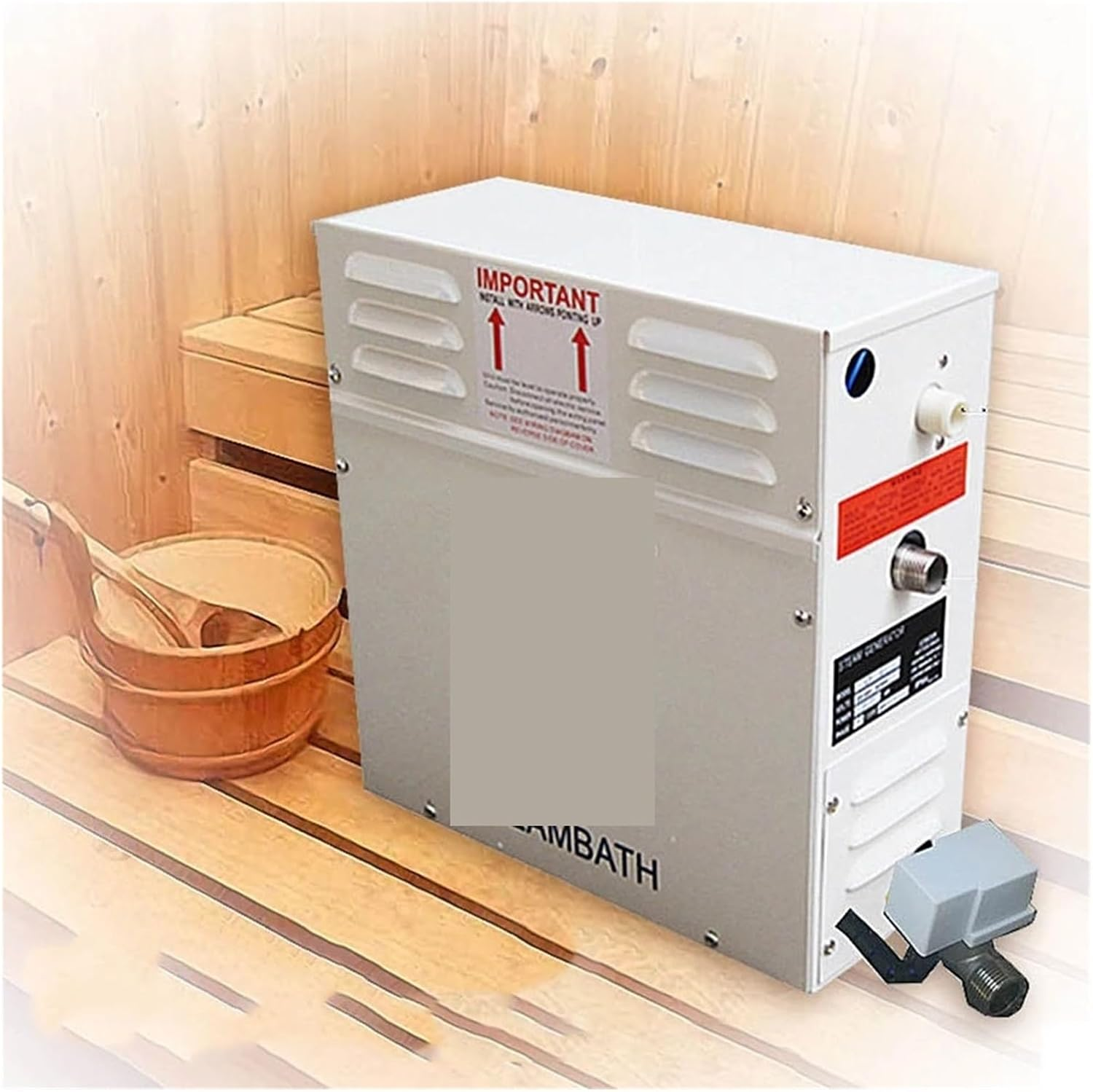 Sauna Steamer, 3KW 4.5Kw Steam Generator for Shower 380V Home Steam Machine， Sauna Bath SPA Steam Shower with Digital Controller(4.5Kw) - 4.5Kw image number 4