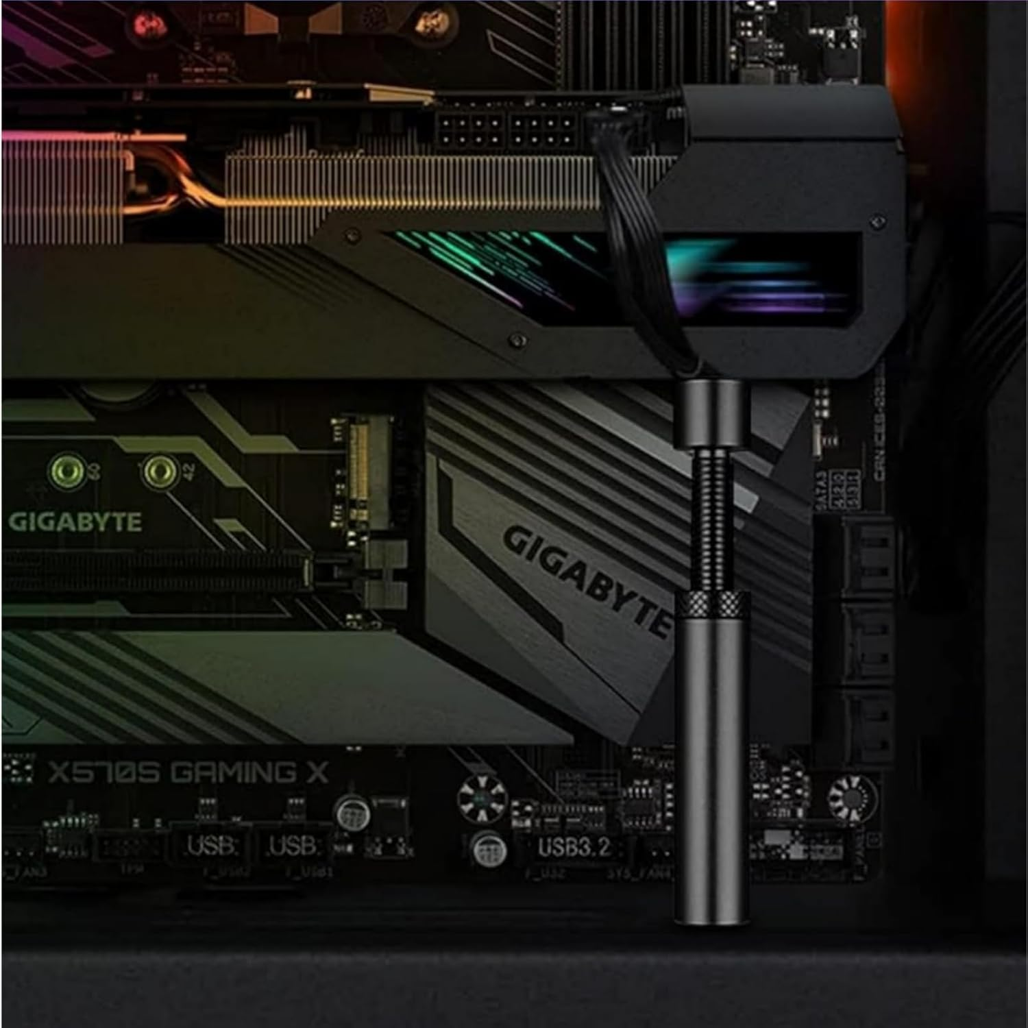 Graphics Card GPU Brace Support Video Card Sag Holder Bracket Adjustable GPU Stand for Desktop PC Gaming Setup Computer Case Build Accessories (L) image number 3