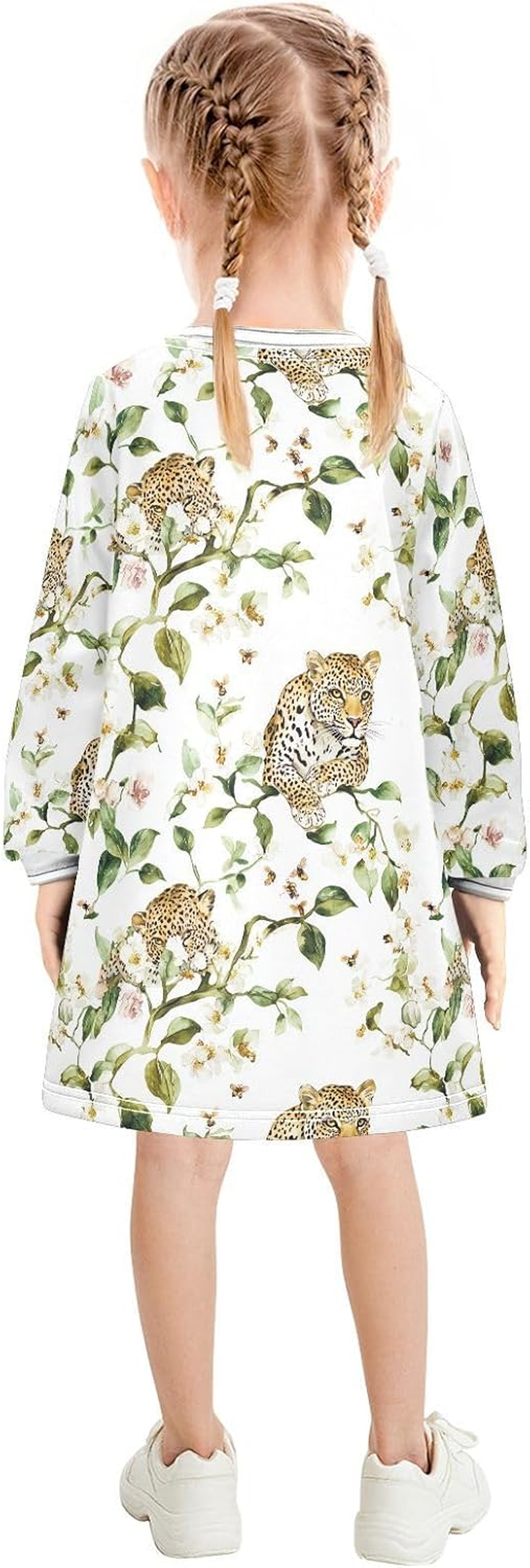 Caihoyu Toddler Girls Spring Dress Toddler Baby Casual Basic Dress, Multicolor09, 8 Years