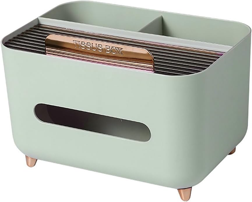 AIMALL Multifunctional Desk Organizer Tissue Box, Stylish Nordic Design for Living Room, Coffee Table, and Remote Control Storage 8.27&times;5.91&times;5.12 Inch