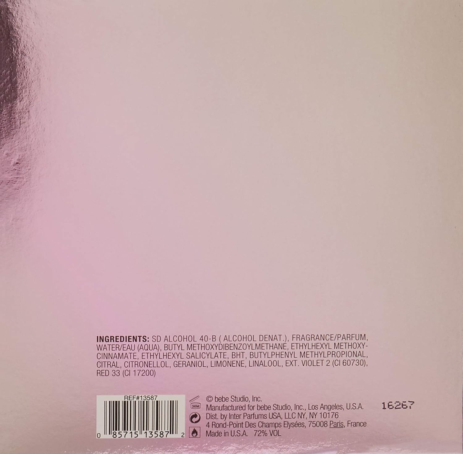 Bebe Glam Platinum by Bebe for Women - 3.4 Oz EDP Spray image number 3