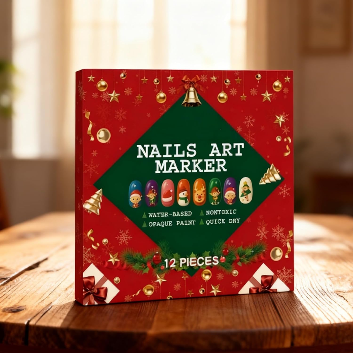 12 Colors Nails-Art Pens Set, 2025 Upgrade Nails-Art Markers for Gel Nails, Quick-Dry Smudge-Proof Graffitis Dotting Point Liner Pens, 3D Nai-L Polish Pen for Painting, Nails Arts Drawing Tool image number 3