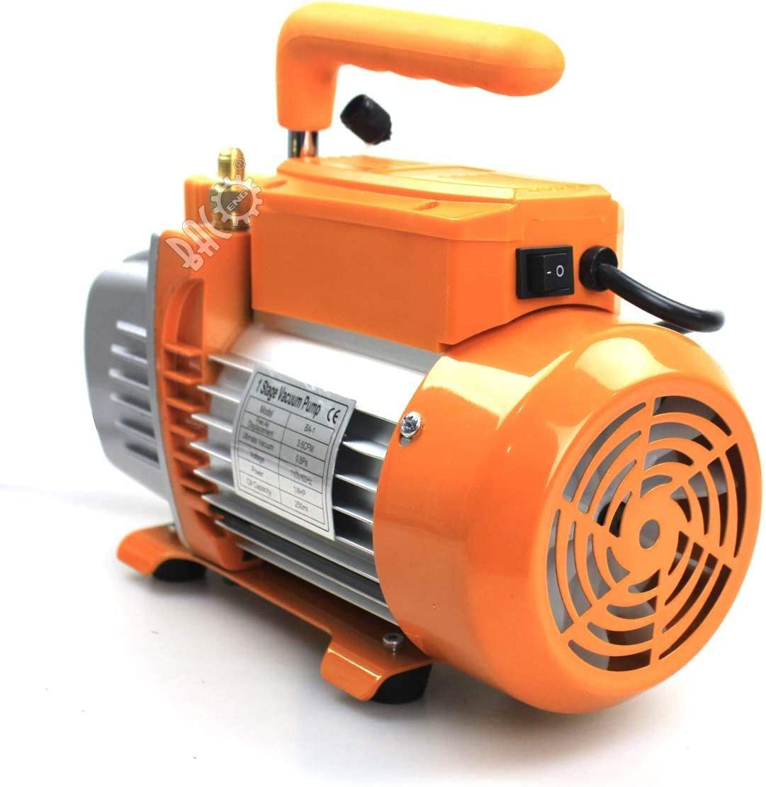 BACOENG 3 CFM Single Stage Vacuum Pump 240V for Air Conditioning Refrigeration HVAC