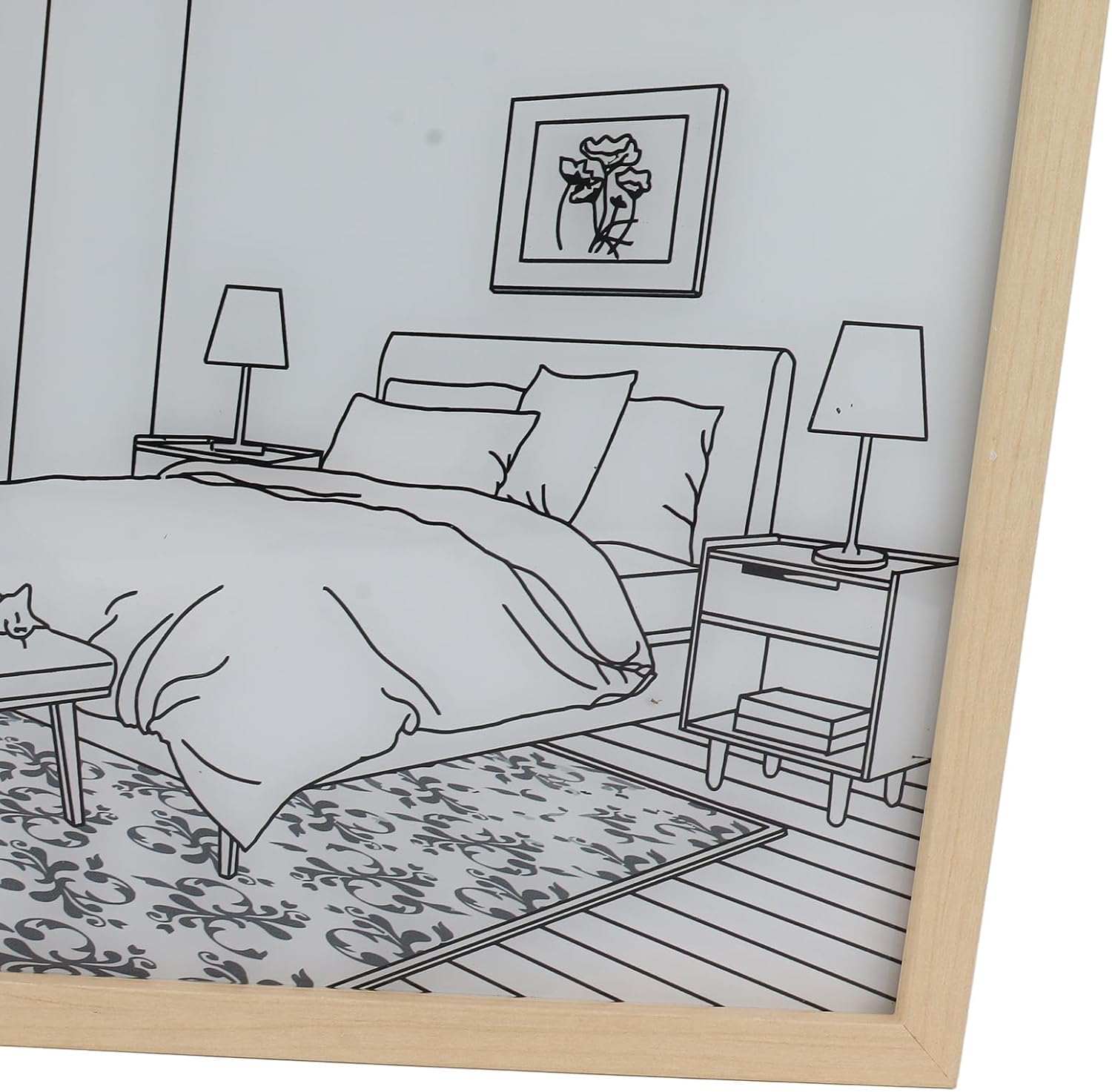 Tbest Hangings Large Threecolor Light Painting Luminous Room Living Room Decoration Painting Bedside Painting Night Light (#4) image number 1