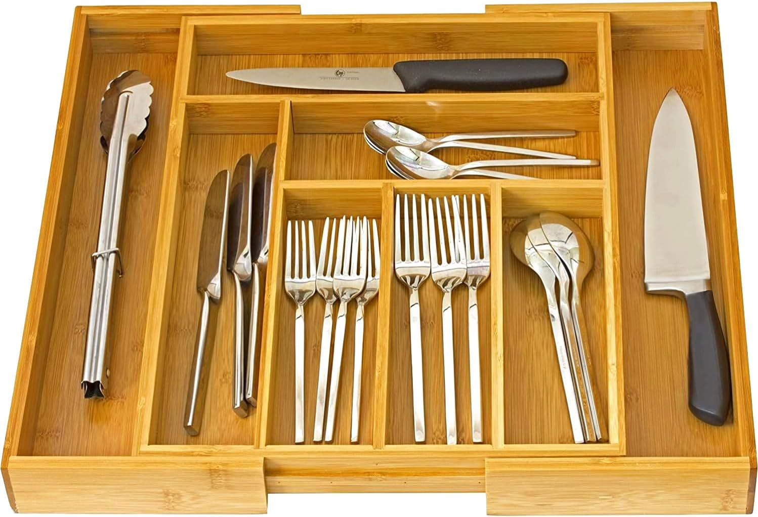 Home-It Expandable Use For, Utensil Flatware Dividers-Kitchen Drawer Organizer-Cutlery Holder image number 1