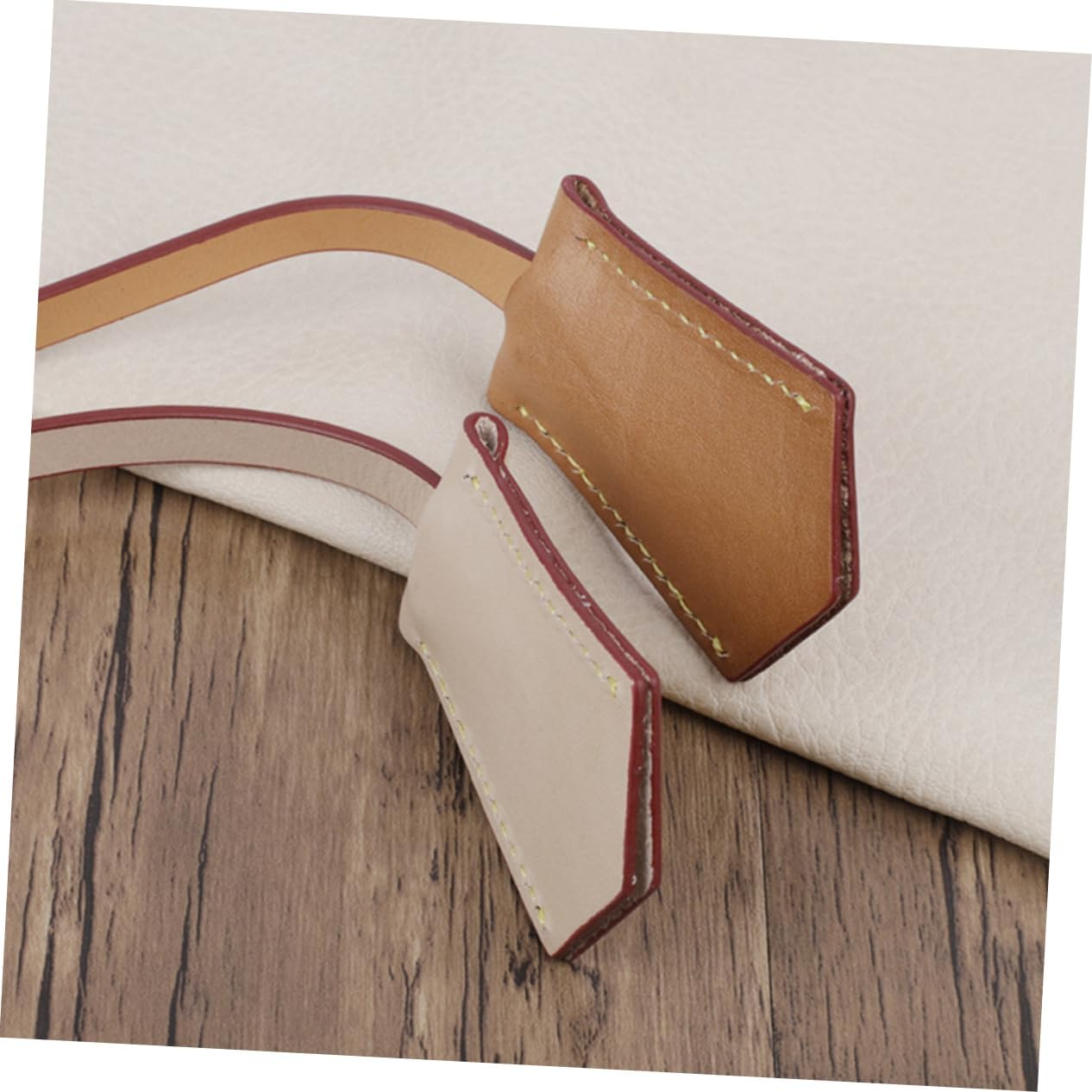 CONGARTENO 5Pcs Travel Suitcase Tag Luggage Identifier Leather Suitcase Tag Design image number 3