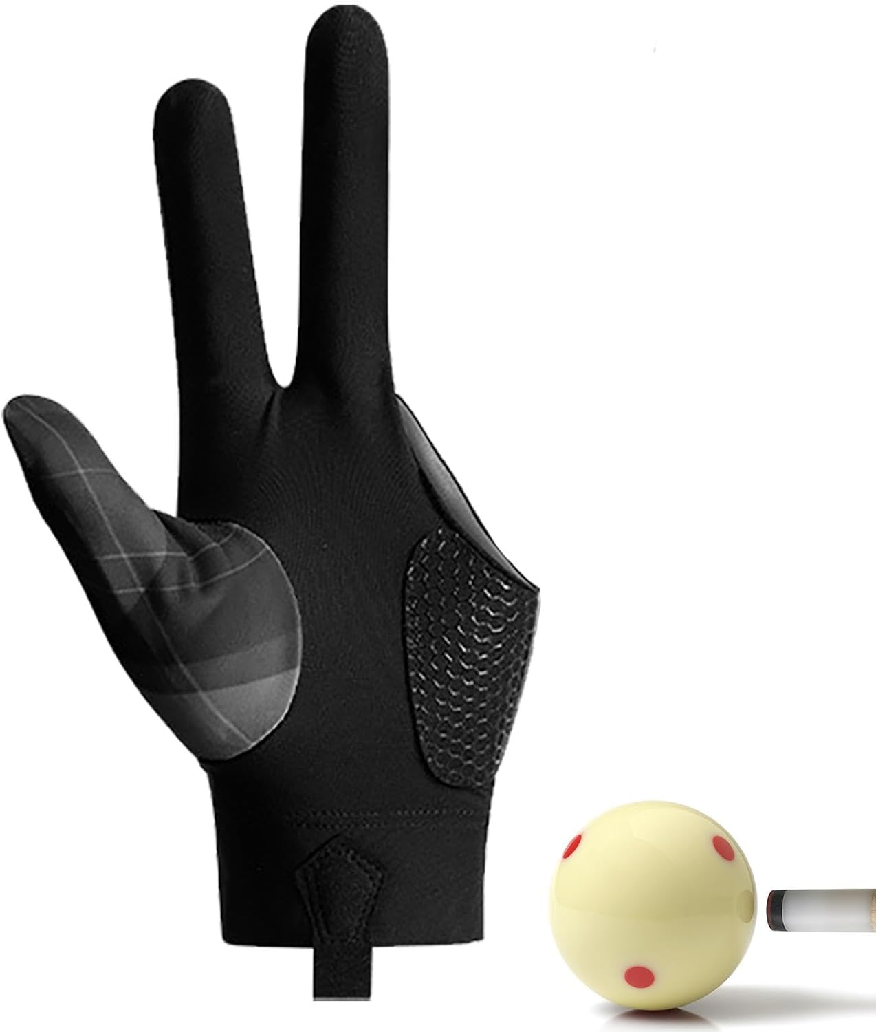 Anti Slip Billiard Glove 3 Fingers | Professional Pool Gloves Billiards | 3 Fingers Pool Gloves Billiards Left Hand Glove for Women Men Billiard Shooters Sport