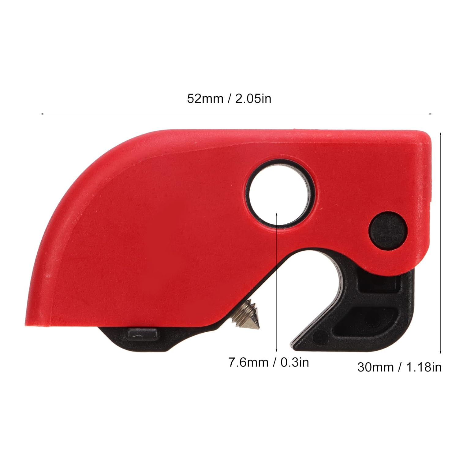 Circuit Breaker Lockout Device, 10Pcs Universal MCB Safety Lockout Tagout Breaker Lock Single and Multi Pole Breakers for Industrial, Chemical, Electric Power, Coal Mines image number 2