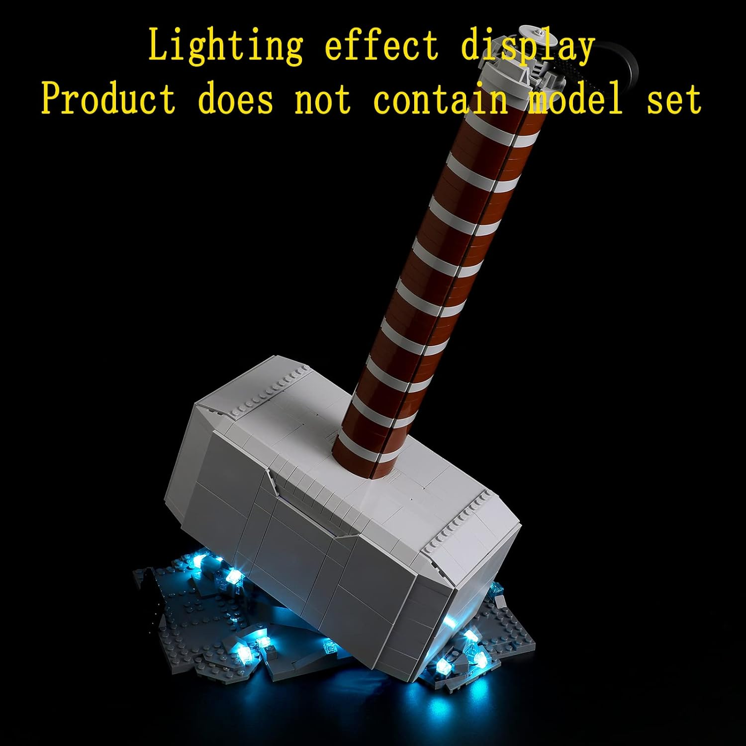 GEAMENT LED Light Kit Compatible with  Marvel Thor'S Hammer - Lighting Set for 76209 Building Model ( Set Not Included)