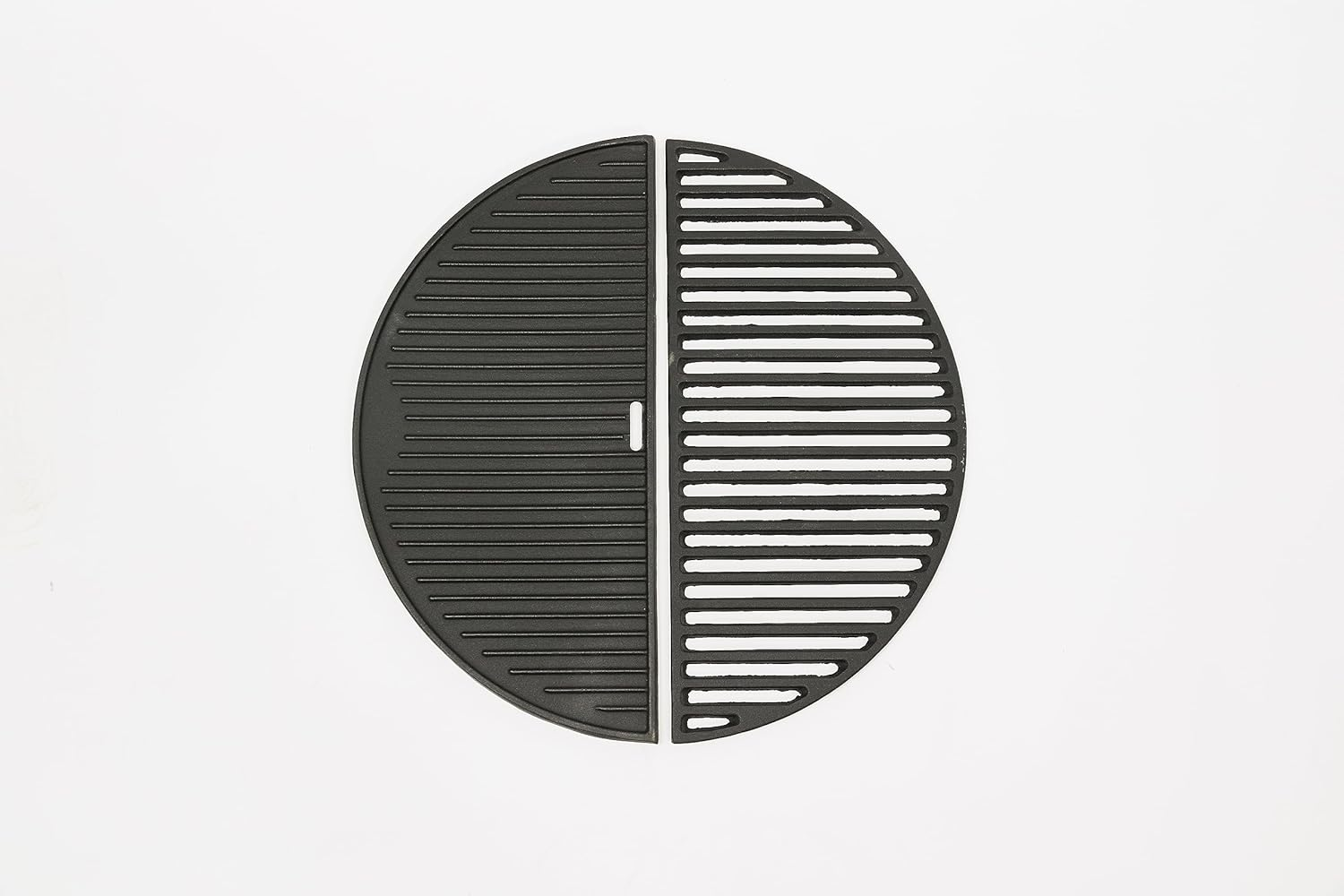 CAMPAQUIP Halfmoon Plate Set | Fits Weber Kettle BBQ & 22-Inch (57Cm) Kettle Grill | Cast Iron Cooking Accessories | 56Cm X 28Cm X 4Cm image number 5