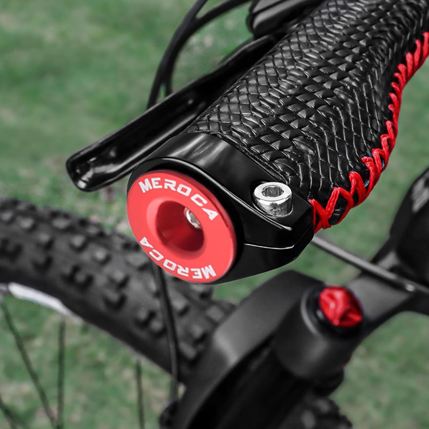 TRIWONDER Bicycle Bar End Plugs Aluminum Handlebar Caps Bike Handlebar Grips for Most Mountain Bike Road Bike