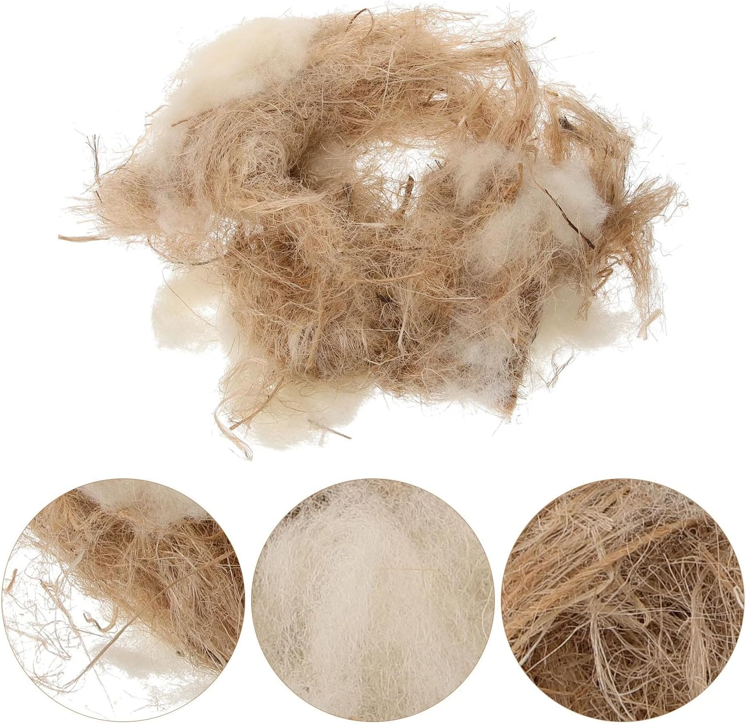 Natural Mixing Bird Nesting Materials for Bird,Bird Nesting Material for Budgie,Parrot,Finche,Canaries,Other Birds 40G/1.4Oz image number 2