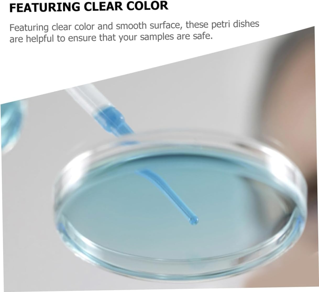 STOBOK 10 Pack Polycarbonate Autoclavable Lab Petri Dishes Culture Plates Agar Tissue Culture Dish for Science Experiments image number 6