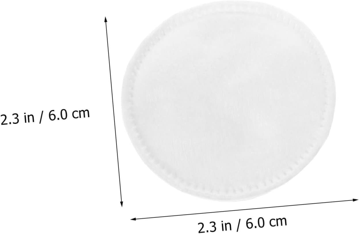 200Pcs Reusable Makeup Remover Pads Soft round Cleansing Cushions for Sensitive Skin for Eye Makeup More White Cotton Pads Opp Bag