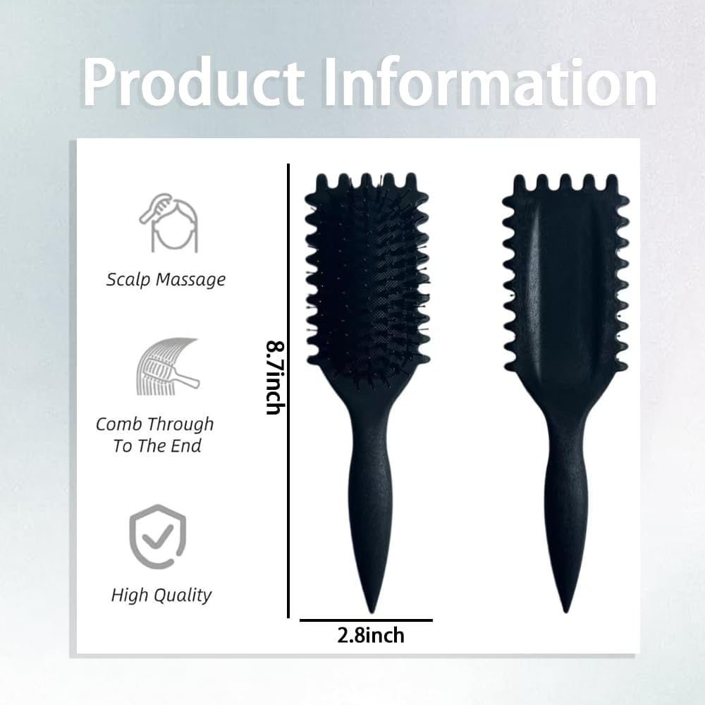 Maxmana Secret Curl Defining Brush, Curly Styling Hair Brush for Detangling, Combing, Shaping and Defining Curls for Women and Men, Less Pulling, Reduces Pulling and Separation image number 4
