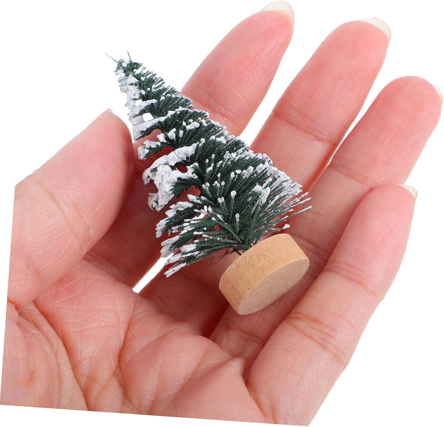 DIY Felt Christmas Tree Ornaments 10Pcs Mini Pine Decor for Xmas Party Supplies image number 3