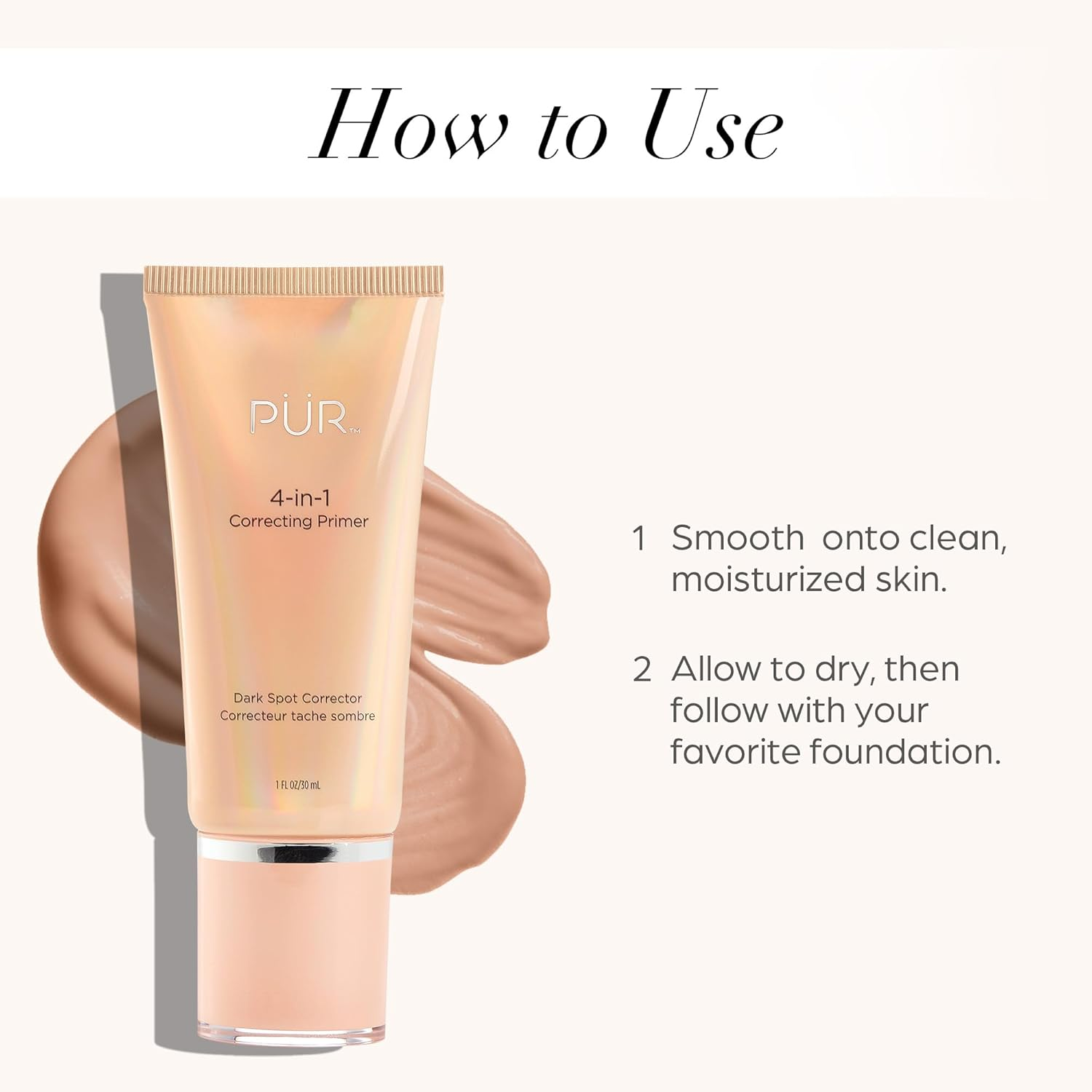 PUR Cosmetics 4-In-1 Color Correcting Primer - Dark Spot Corrector, 4.5 G image number 1