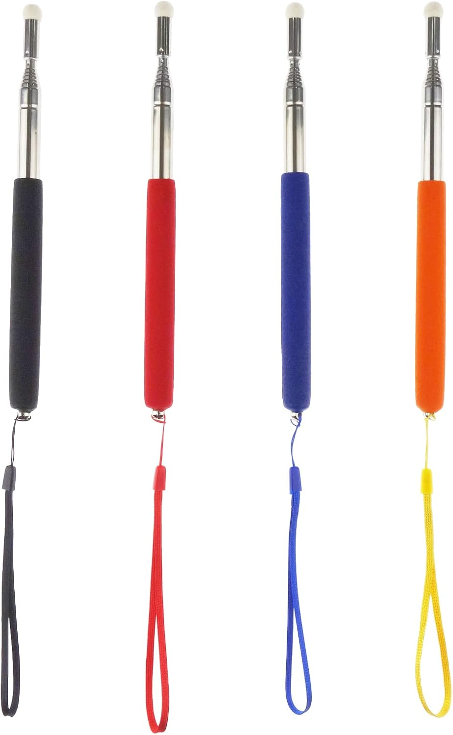 Miokun 12 Pieces Telescopic Teacher Pointer Presenter Whiteboard Pointer for Teachers Coach Presenter, Extends to 39 Inches (4 Colors) image number 5