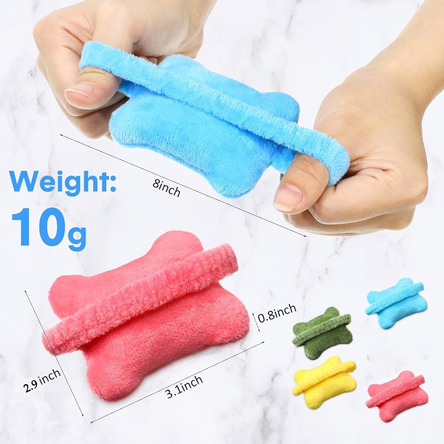 Mouse Wrist Rest Support, 4 Pcs Cute Wearable Keyboard/Mouse Wrist Rest Cushion Pillow for Computer, Laptop, Office Work, Typing, Gaming - Wrist Pain Relief image number 1