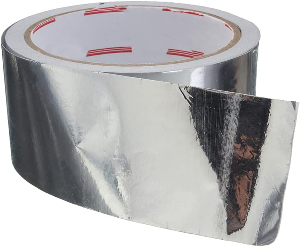 Aluminum Foil Tape - 1.97Inch X 55.77Feet Heat Insulation Adhesive Metal Tape - Sealing Tape for Air Conditioning Duct image number 4