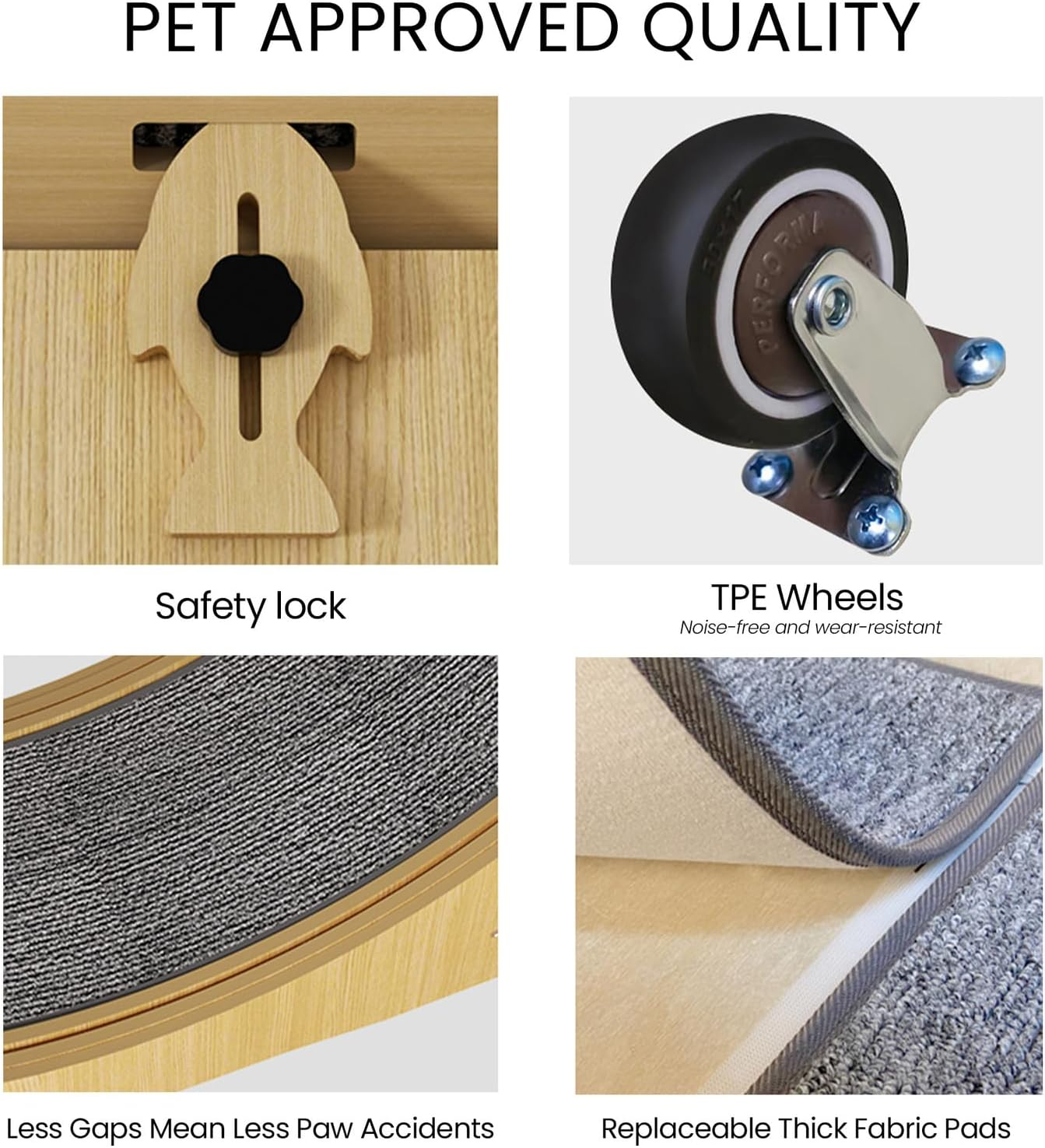 Cat Exercise Wheel Toy Running Exerciser Treadmill Scratcher Board|Cat, Kitten Running Spinning and Scratching Fun Wheel - 110Cm image number 4