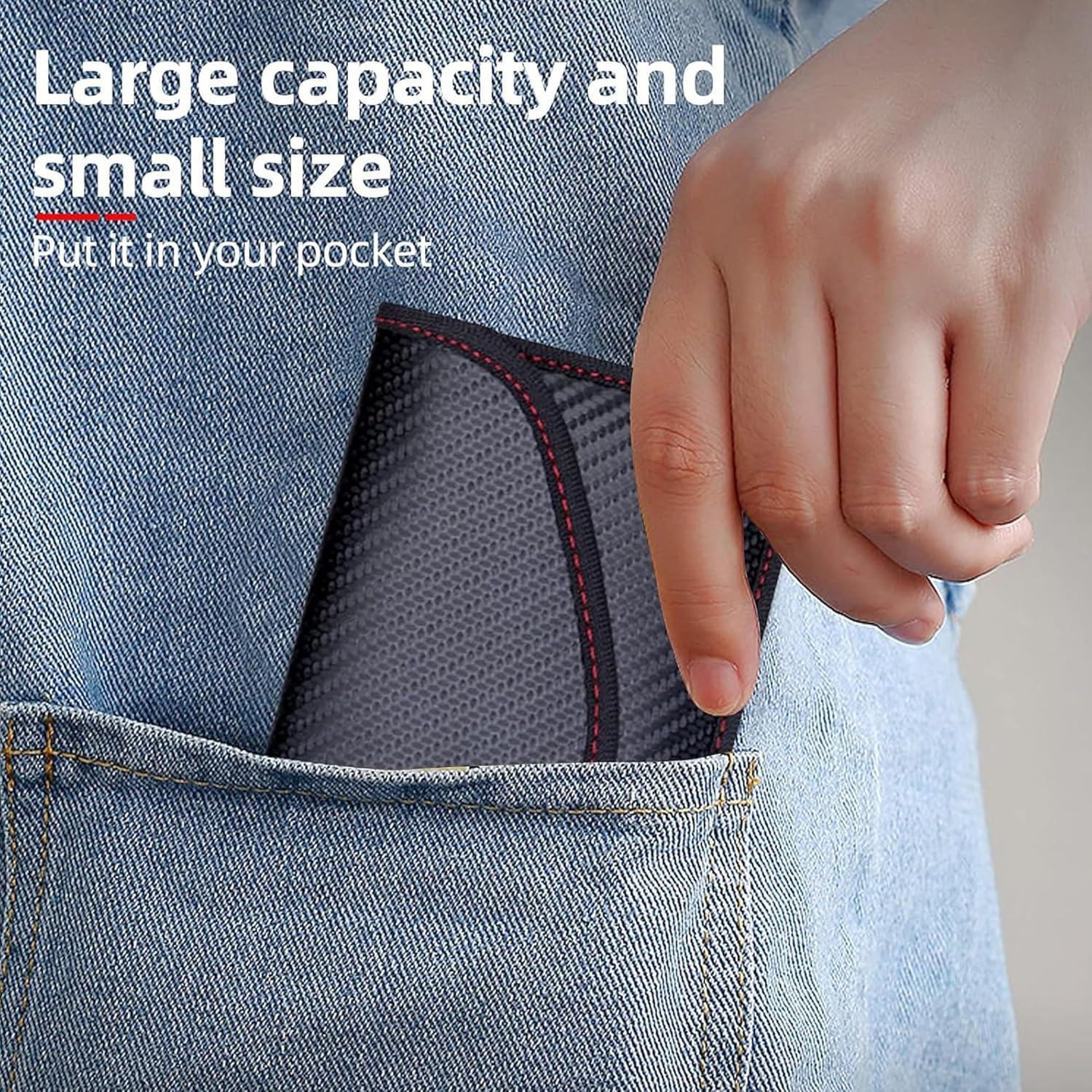 2 Pack Faraday Bags for Phones Key Fob - RFID Cell Phone Faraday Key Fob Protector Cell Phone Bag, Key Fob Signal Blocker & Cell Phone Signal Blocking Bag Cell Phone Signal Blocker Faraday Pouch - For Car Key image number 6