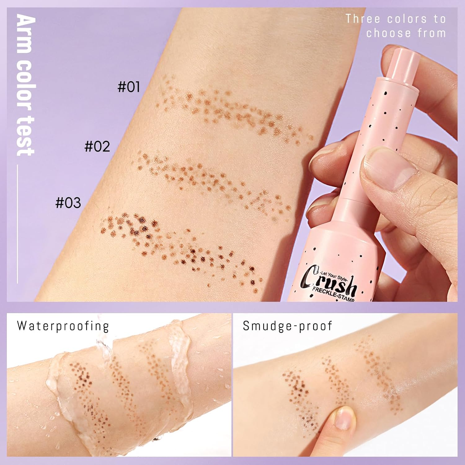 Noerrors Freckle Stamp Pen, Magic Fake Freckles Marker, Quick Drying, Lifelike, Waterproof, Long-Lasting Liquid Fake Freckle Stain for Natural-Looking Sun Make-Up, Medium Brown - Deep Brown image number 4