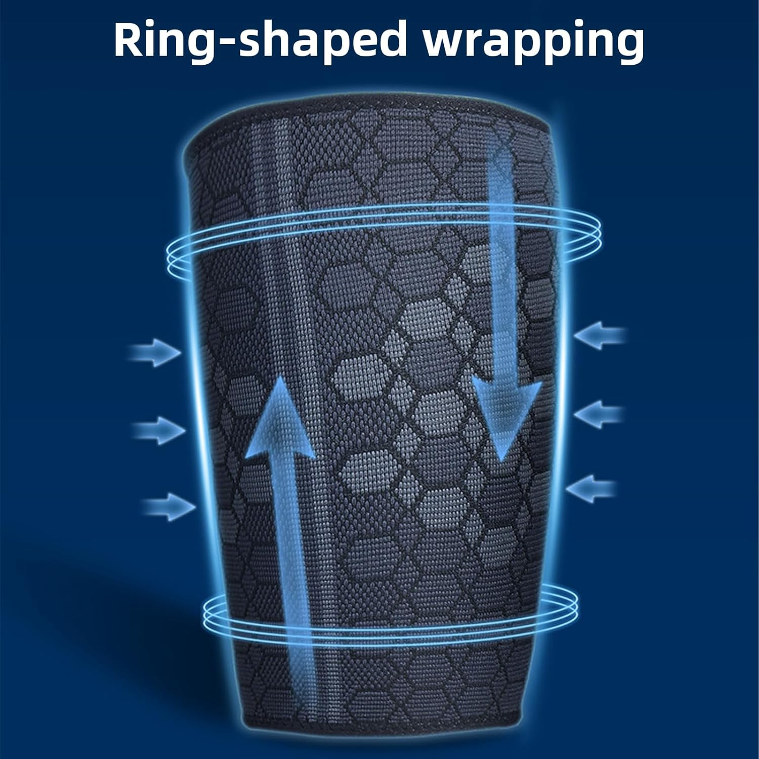 Xlihdzum 1 Pair Thigh Compression Support Sleeve - Breathable Adjustable Non-Slip Strap for Hamstring & Quadricep Support | Ideal for Injury Recovery & Active Lifestyles (L) image number 1