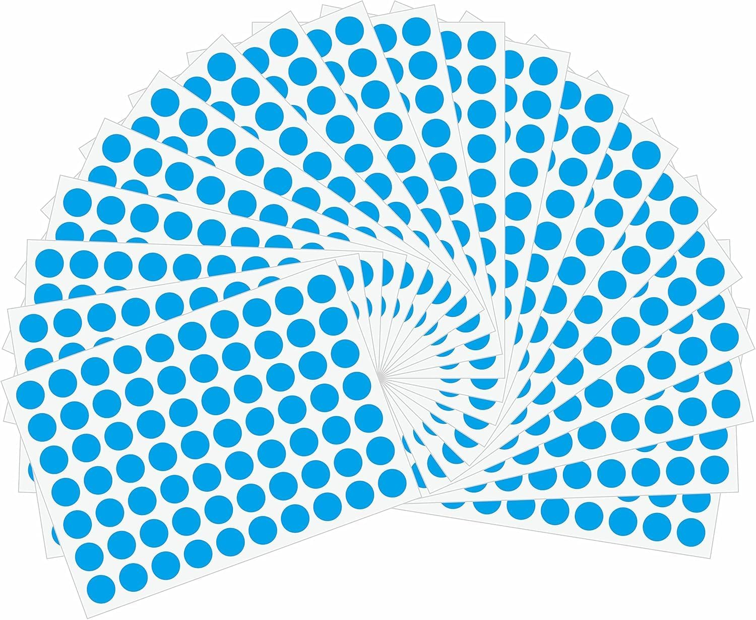 Hybsk 1400Pcs Dot Stickers 10Mm Colour Sticker 20 Sheets Assorted Colour round Coding Circle Stickers Dots for Envelopes Paper Scrapbook (10 Colors)