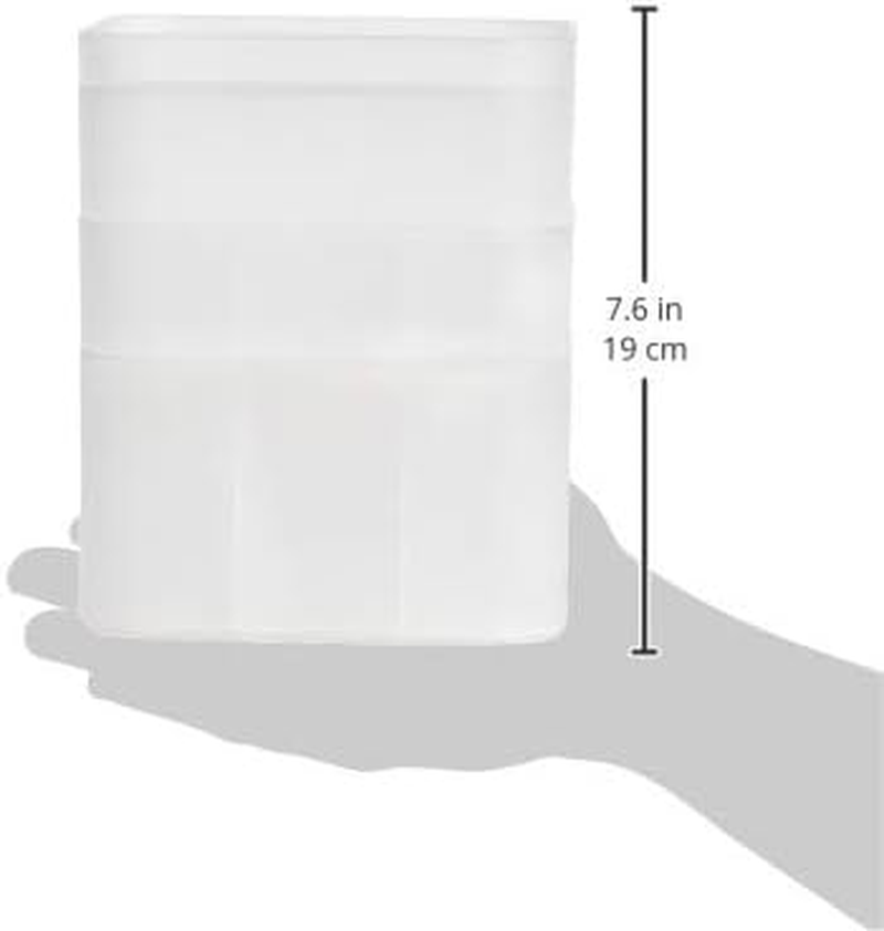 Amazon Basics Stackable Desk Drawer Organization Set, Frosted - 4 Pack image number 2