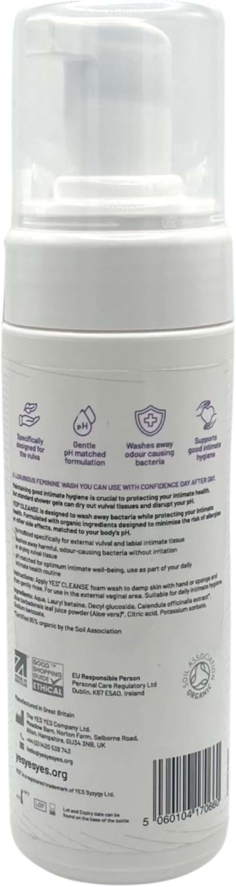 YES Unfragranced Intimate Wash 150 Ml image number 2