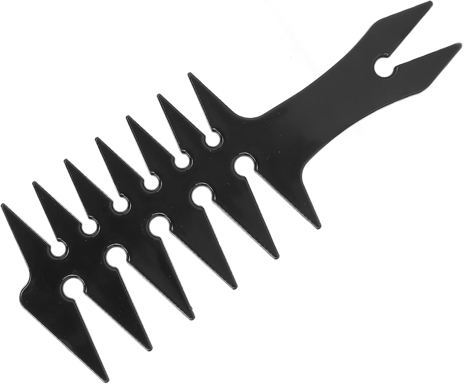 Jiawu Double -Sided Hair Comb Retro Design Hairdresser Comb for Men for Portable Use Absurd 1 X Hair Ideal for Use (Black) image number 4