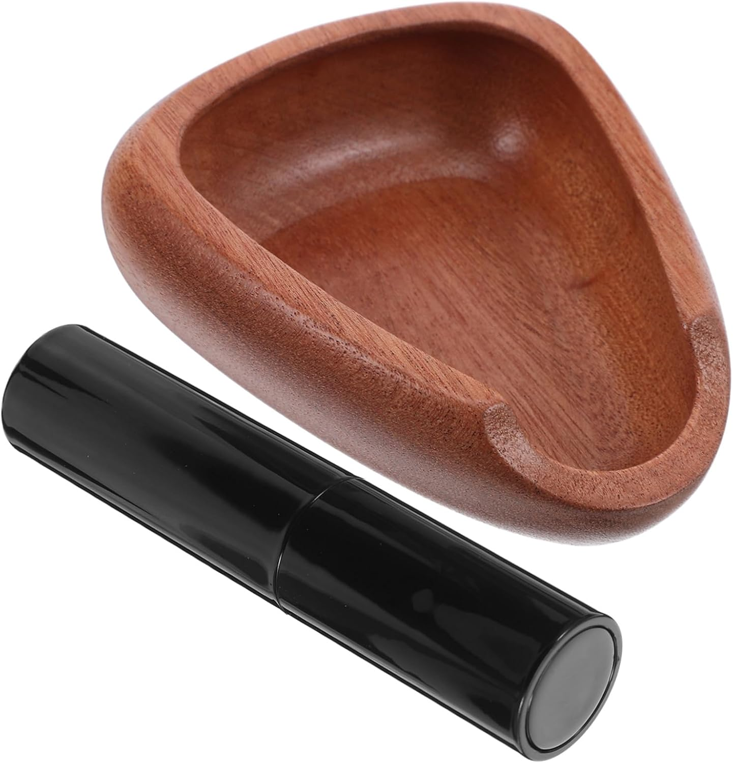 LIFKICH Wooden Coffee Bean Measuring Bowl with Anti-Static Spray Bottle Set Small Espresso Dosing Tray for Home Cafe and Office Natural Walnut Coffee Scoop for Precise Brewing image number 3