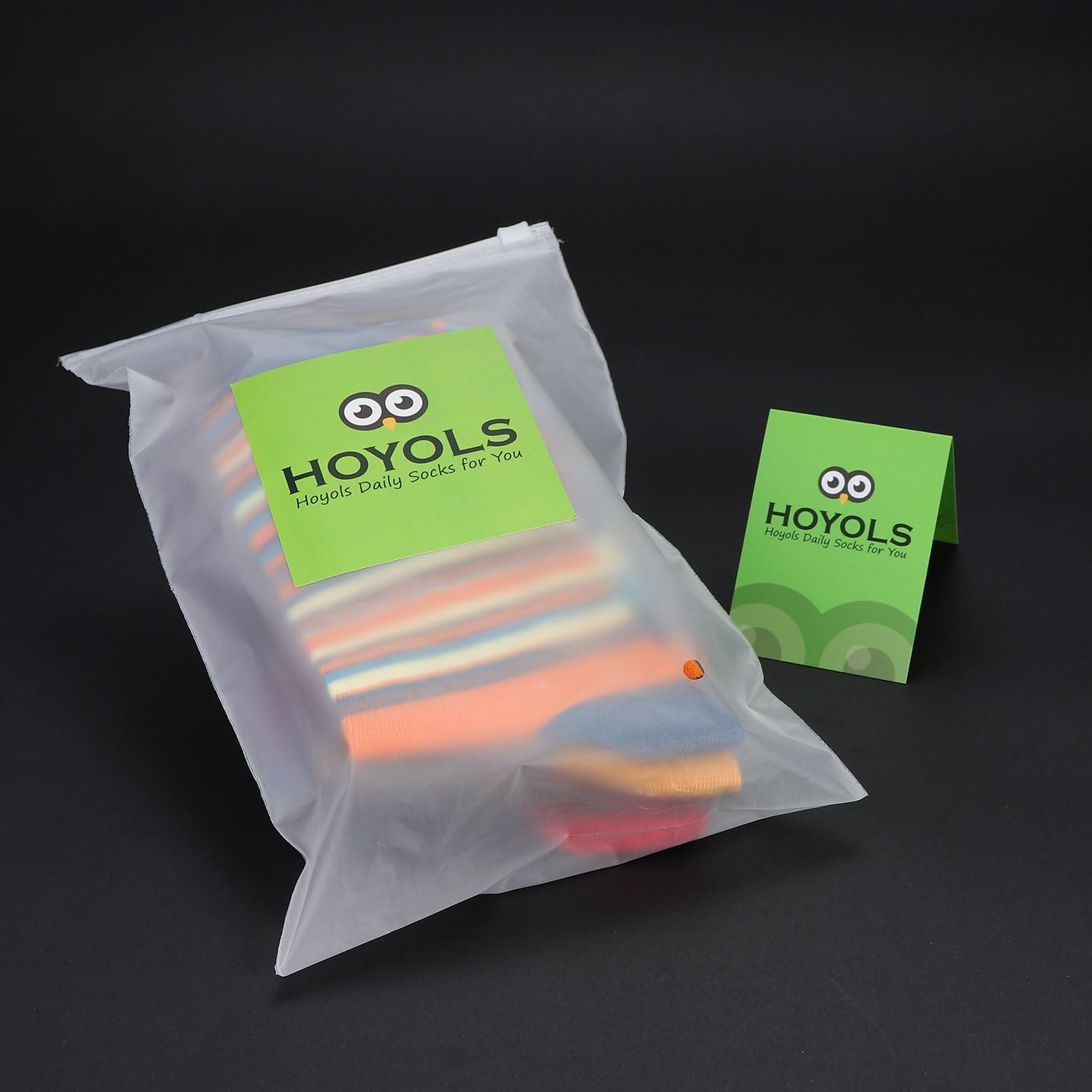 Hoyols Men'S Dress Casual Colorful Stripe Cotton Socks Patterned Business Long Socks (5 Packs) image number 3