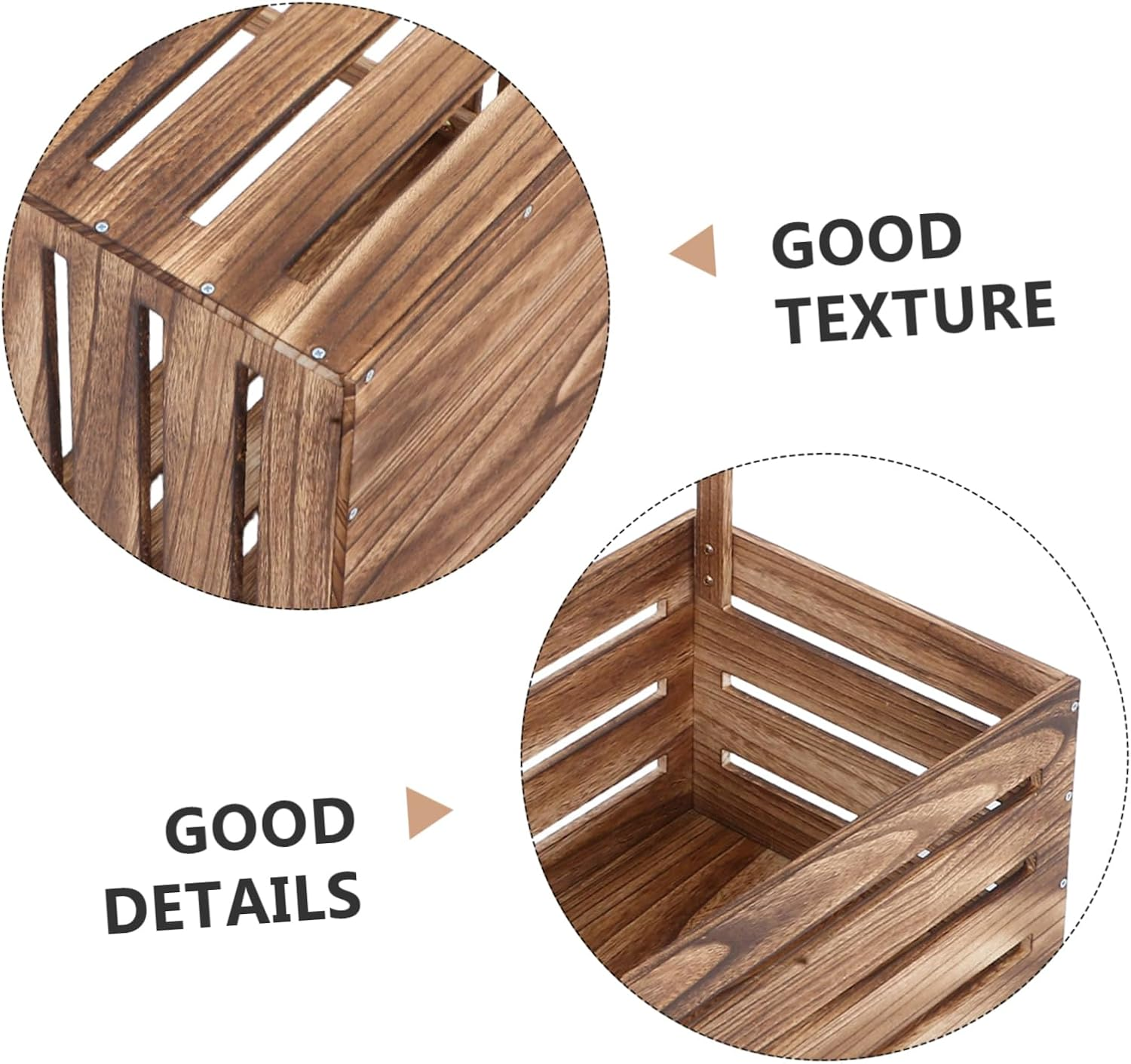 Natural Wood Storage Crate Hamper with Handle Multipurpose Wooden Closet Basket for Newborns Clothes Organizer and Shower Parents Pregnancy Keepsake Box