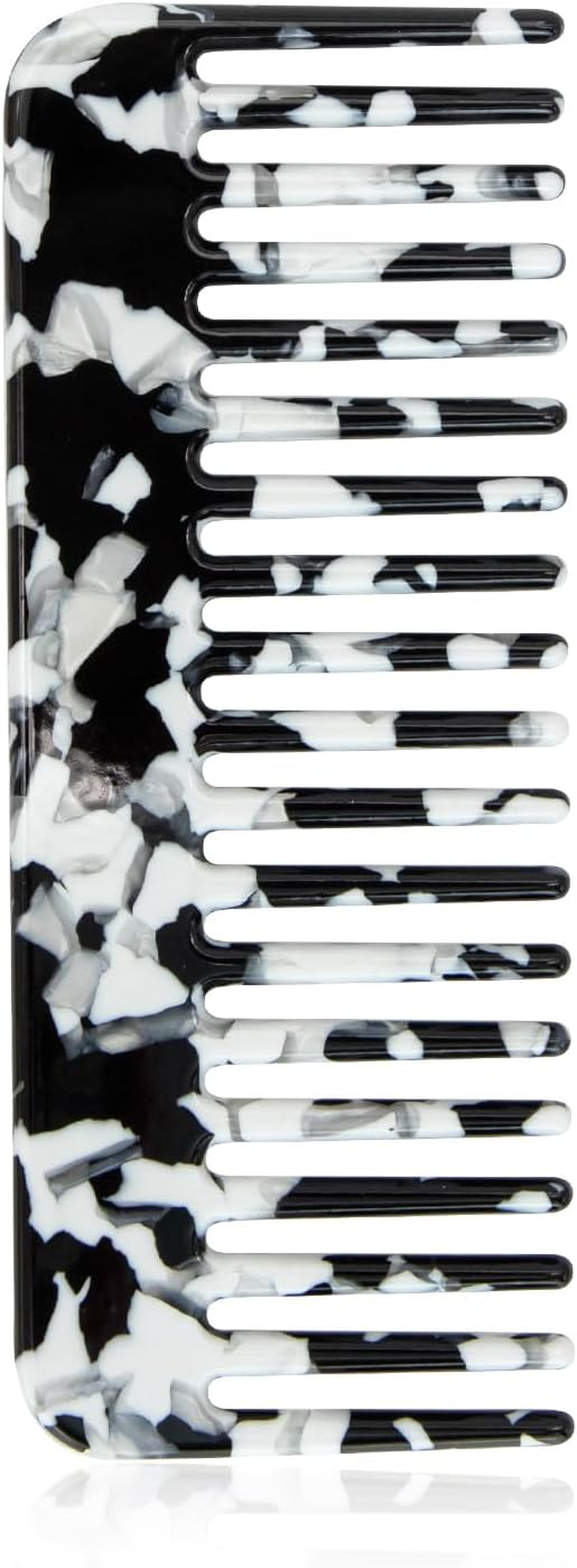 ALLY-MAGIC Wide Tooth Comb Large Hair Detangling Comb No Handle Detangler Combs for Curly Wet Dry Thick Curly Wavy Hair Y4-FXFS (White)