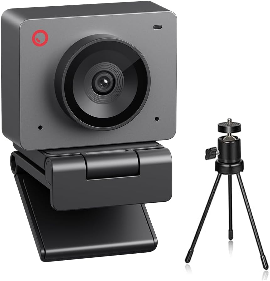 OBSBOT Meet SE Al-Powered Webcam,1080P@100Fps,Ultra HDR,1/2.8" CMOS,4X Digital Zoom,Work with Skype, Zoom/Microsoft Teams/Google Meet,Web Cam for Streaming, Meeting, Gaming, with Mini Tripod (Grey) image number 2
