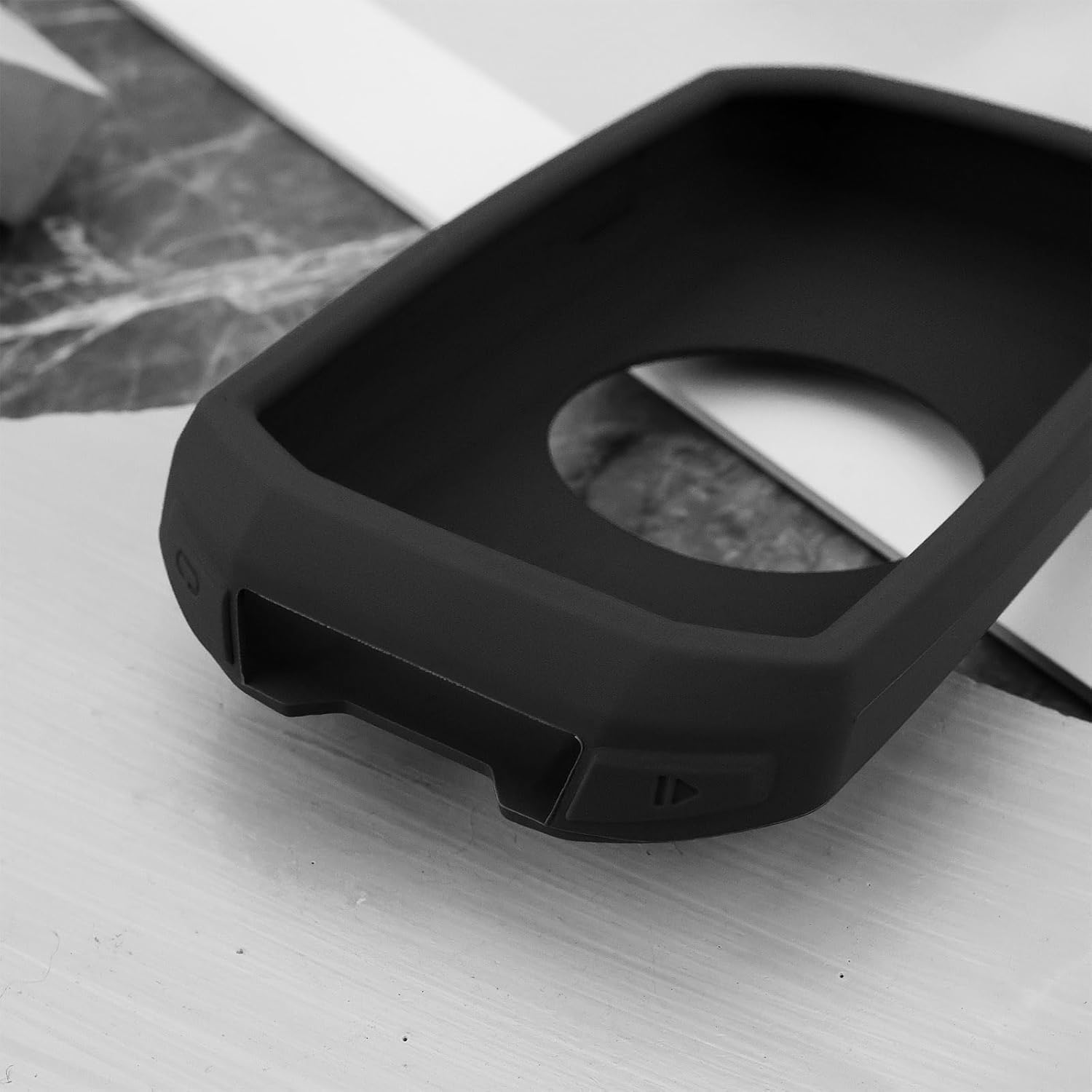 1X Silicone Cover Case Compatible with Garmin Edge 1050 Cycling Computer Protective Silicone Portable Waterproof and Shockproof Case, Black image number 6