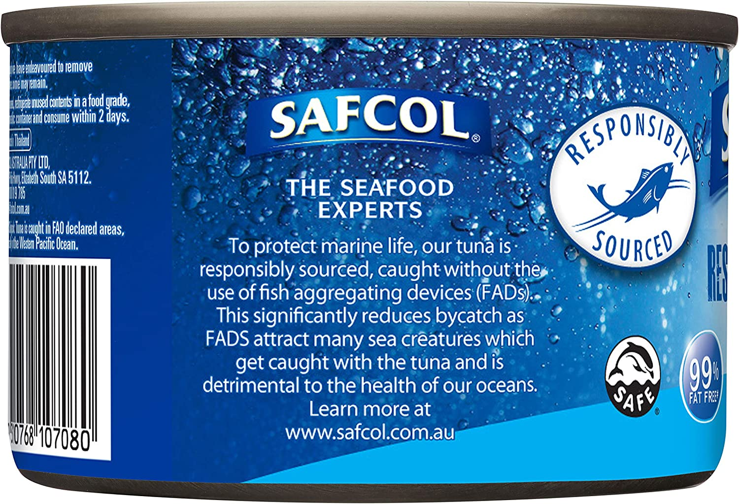 Safcol Australia SAFCOL Tuna in Springwater 425G Can, 12 Pack, 1 X 5.10 Kg