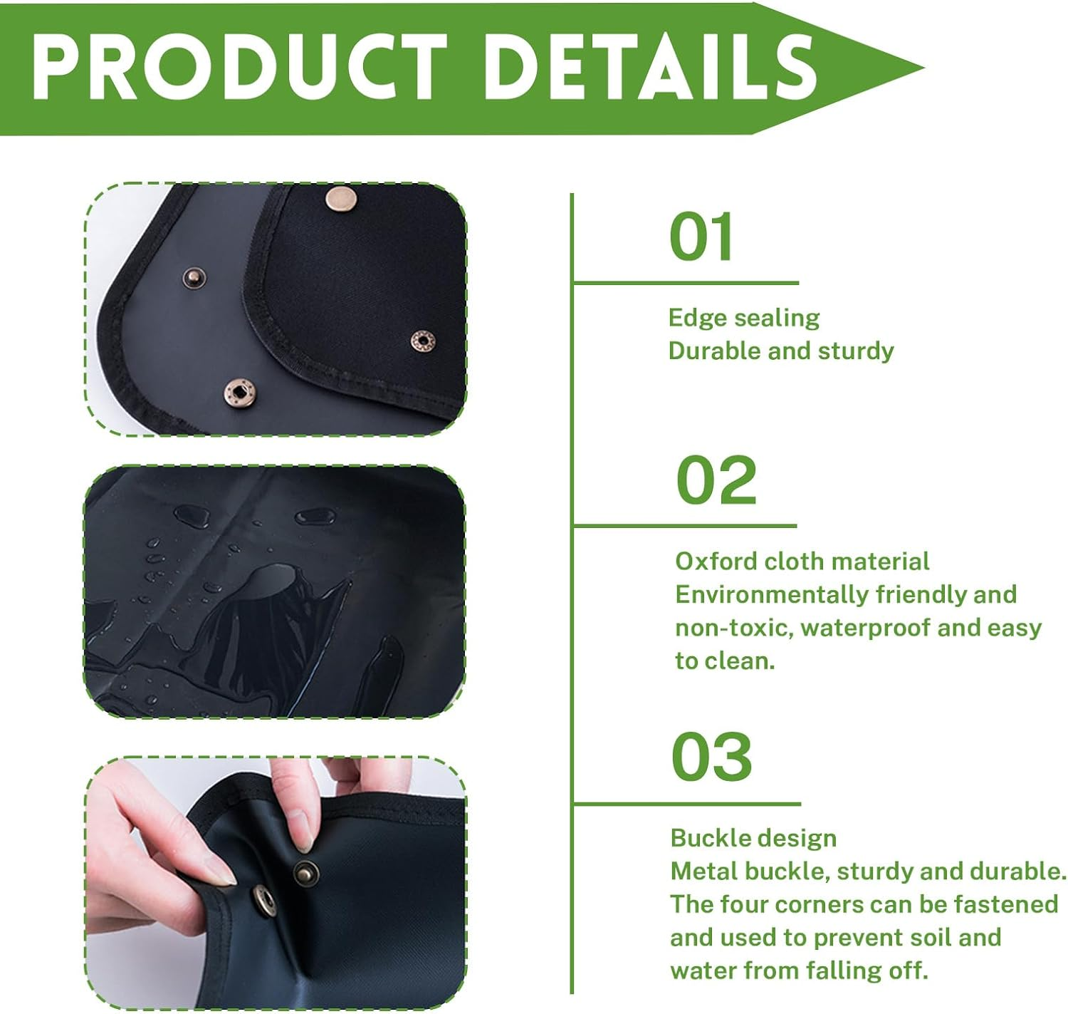 Repotting Mat,Indoor Plant Potting Mat,Suitable for Indoor Garden Plant Planting(100Cm*100Cm) image number 5