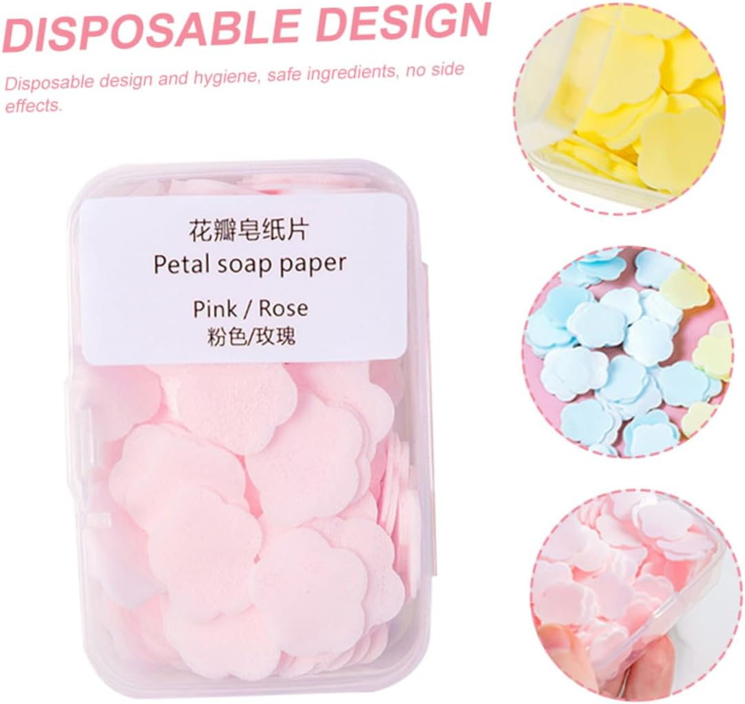 GRIRIW Portable Soap Paper Sheets 16 Boxes of Disposable Hand Soap Flakes in Lemon Milk Rose and Jasmine Scents Travel-Friendly Hand Washing Solution for Outdoor and On-The-Go Use image number 5