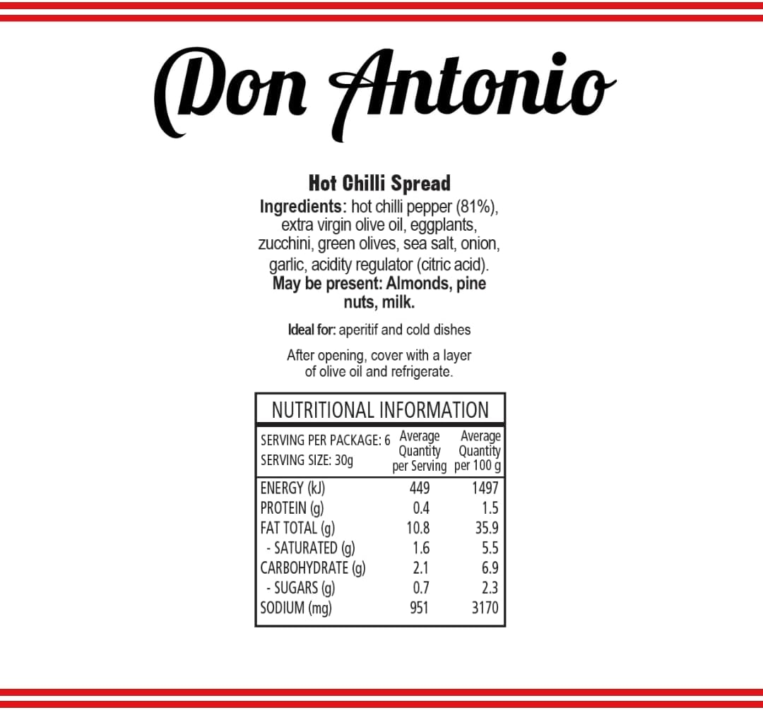Don Antonio Hot Chilli Spread 180 G image number 2