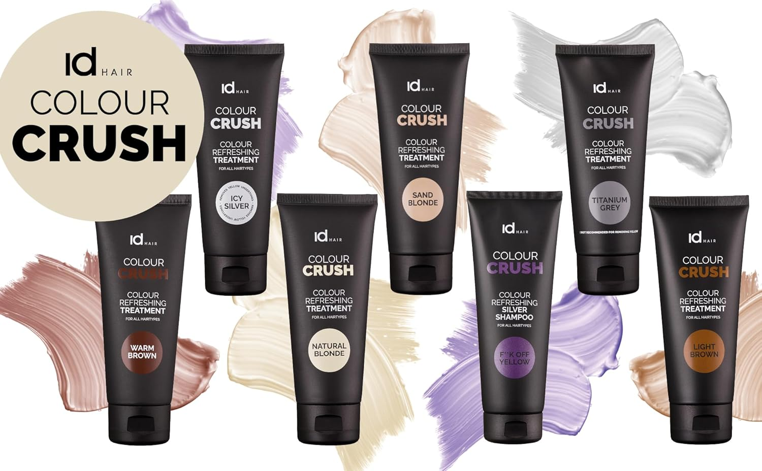 ID Hair Colour Crush Silver Shampoo - No Yellow - 250 Ml - anti Yellow Tint Silver Shampoo image number 3