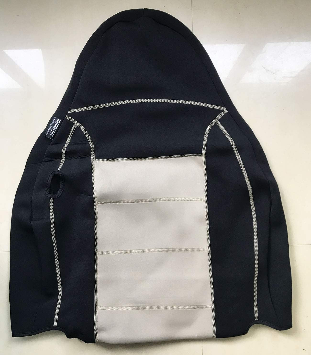 GEARFLAG Custom Fit Neoprene Seat Cover for Jeep Wrangler TJ (Full Set) (Kaki/Black) image number 3