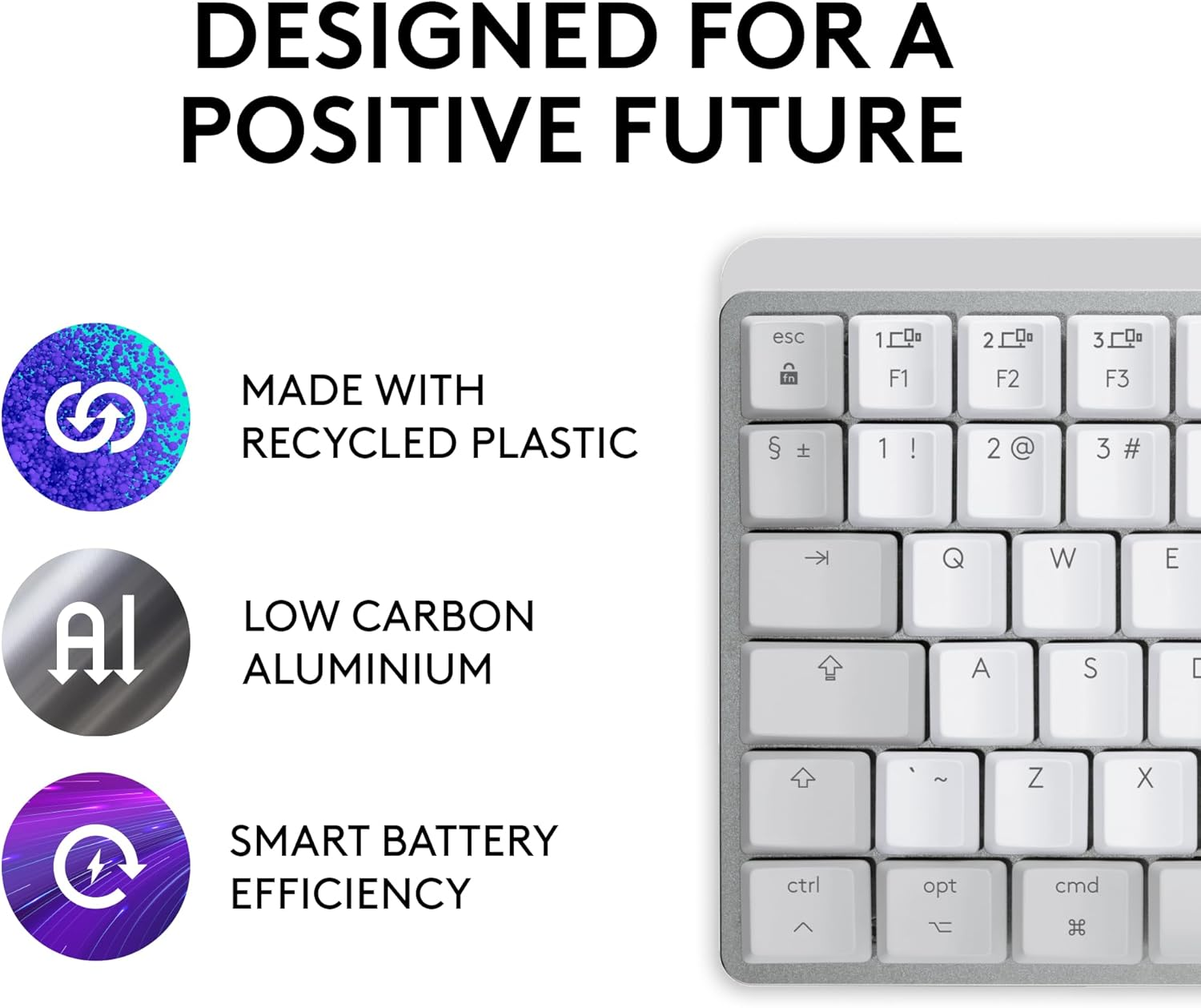 Logitech MX Mechanical Mini for Mac Minimalist Wireless Illuminated Keyboard